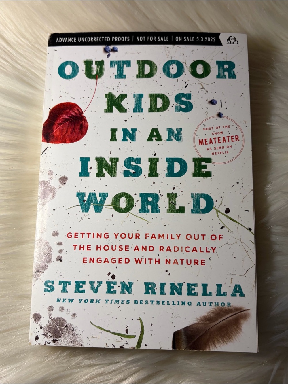 '📚 3 for $15 📚 Outdoor Kids in an Inside World by Steven Rinella -Paperback